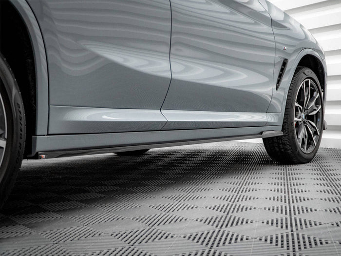 Maxton Design - SIDE SKIRTS DIFFUSERS BMW X4 M-PACK G02 FACELIFT