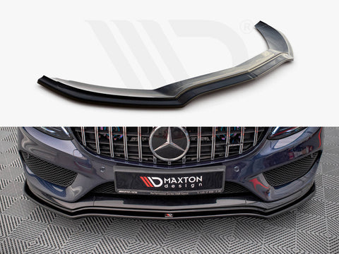 Maxton Design - FRONT SPLITTER V.1 MERCEDES- BENZ C43 AMG W205 SALOON