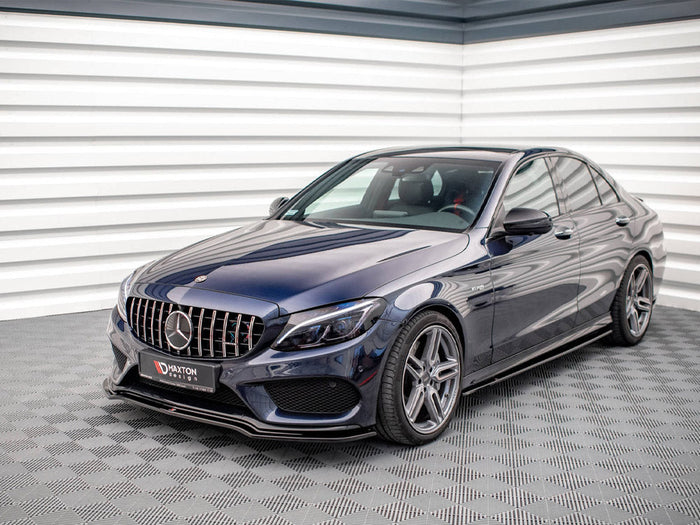 Maxton Design - FRONT SPLITTER V.1 MERCEDES- BENZ C43 AMG W205 SALOON
