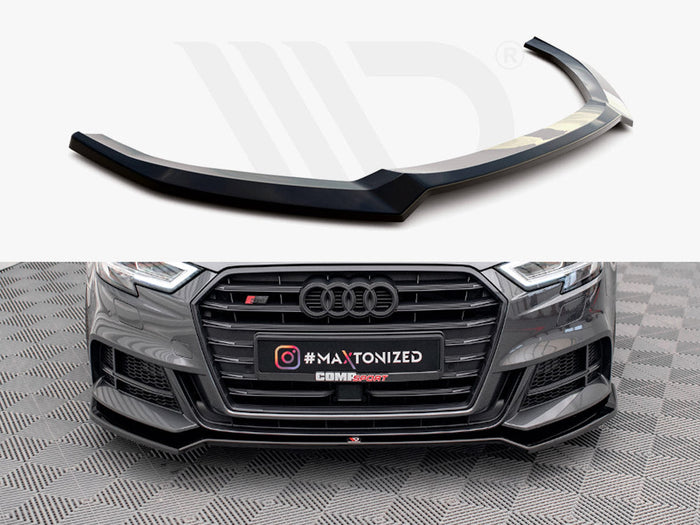 Maxton Design - FRONT SPLITTER V.2 AUDI S3 SPORTBACK 8V FACELIFT