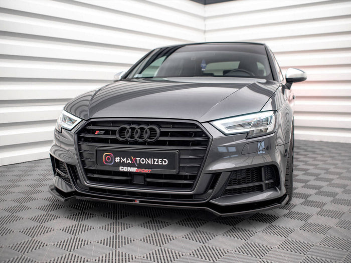 Maxton Design - FRONT SPLITTER V.2 AUDI S3 SPORTBACK 8V FACELIFT