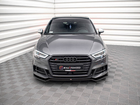Maxton Design - FRONT SPLITTER V.2 AUDI S3 SPORTBACK 8V FACELIFT