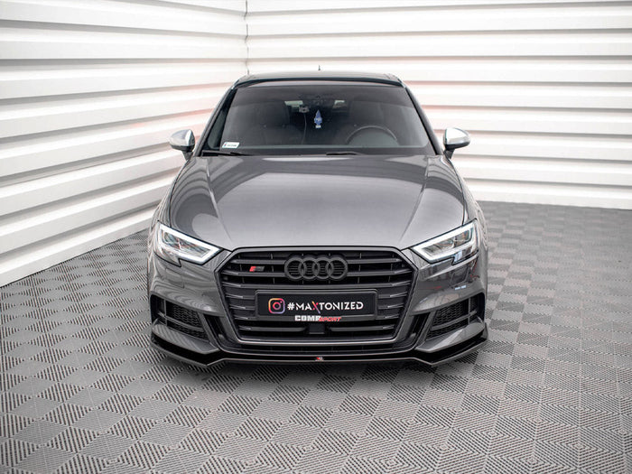 Maxton Design - FRONT SPLITTER V.2 AUDI S3 SPORTBACK 8V FACELIFT