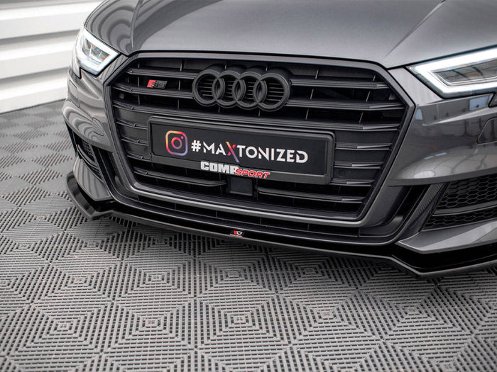 Maxton Design - FRONT SPLITTER V.2 AUDI S3 SPORTBACK 8V FACELIFT