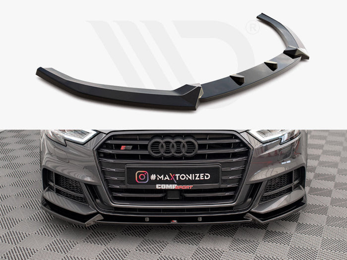 Maxton Design - FRONT SPLITTER V.1 AUDI S3 SPORTBACK 8V FACELIFT