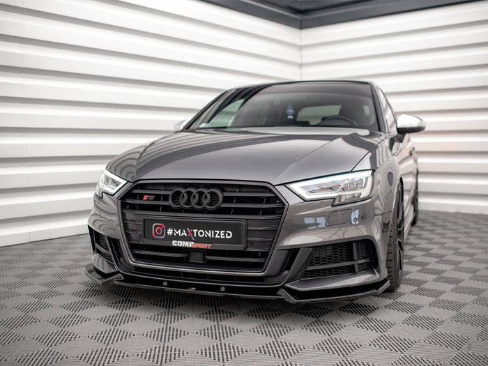 Maxton Design - FRONT SPLITTER V.1 AUDI S3 SPORTBACK 8V FACELIFT