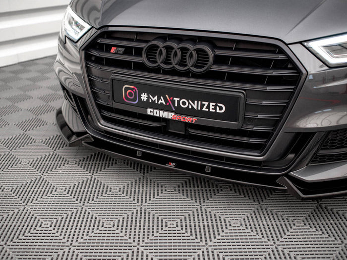 Maxton Design - FRONT SPLITTER V.1 AUDI S3 SPORTBACK 8V FACELIFT