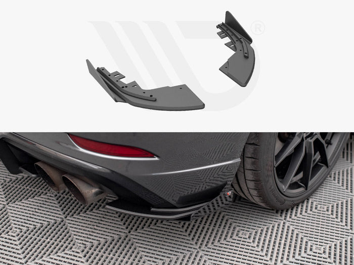 Maxton Design - STREET PRO REAR SIDE SPLITTERS (+FLAPS) AUDI S3 SPORTBACK 8V FACELIFT