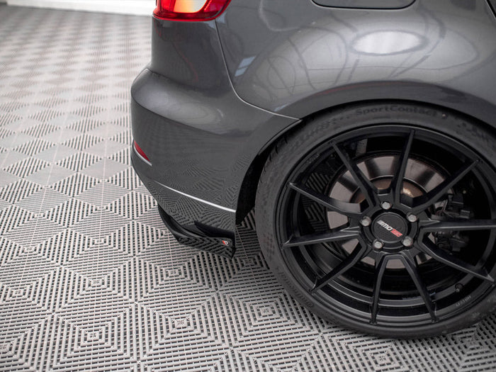 Maxton Design - STREET PRO REAR SIDE SPLITTERS (+FLAPS) AUDI S3 SPORTBACK 8V FACELIFT