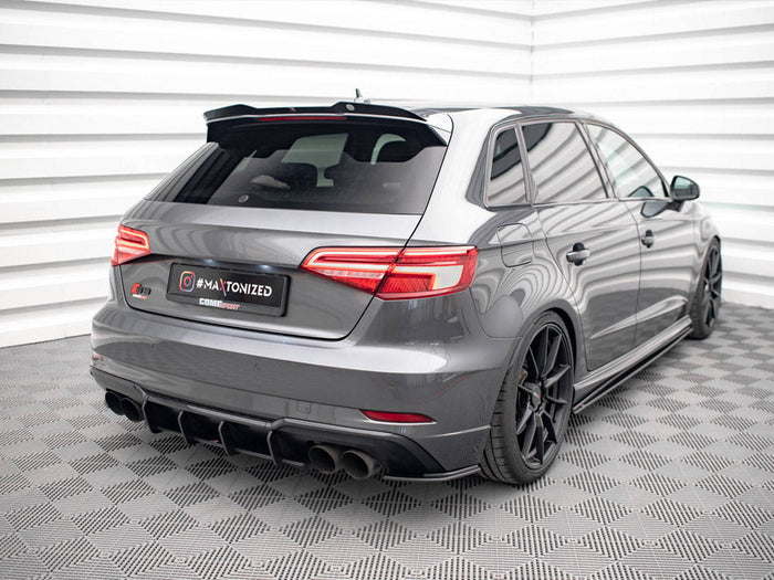 Maxton Design - STREET PRO REAR SIDE SPLITTERS AUDI S3 SPORTBACK 8V FACELIFT