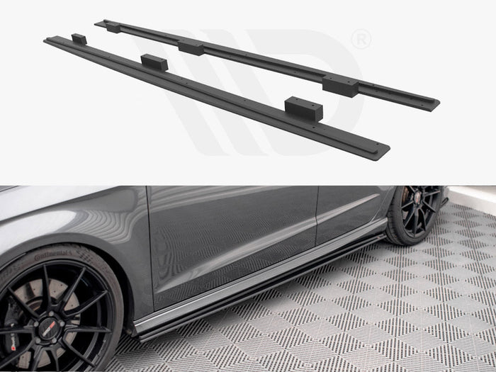 Maxton Design - STREET PRO SIDE SKIRTS DIFFUSERS AUDI S3 SPORTBACK 8V FACELIFT