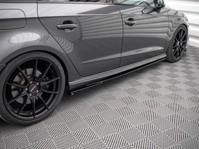 Maxton Design - Side Skirt Diffusers V.2 Audi S3 / A3 S-Line Sportback 8V / 8V Facelift