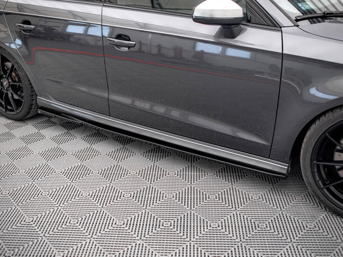 Maxton Design - Side Skirt Diffusers V.2 Audi S3 / A3 S-Line Sportback 8V / 8V Facelift