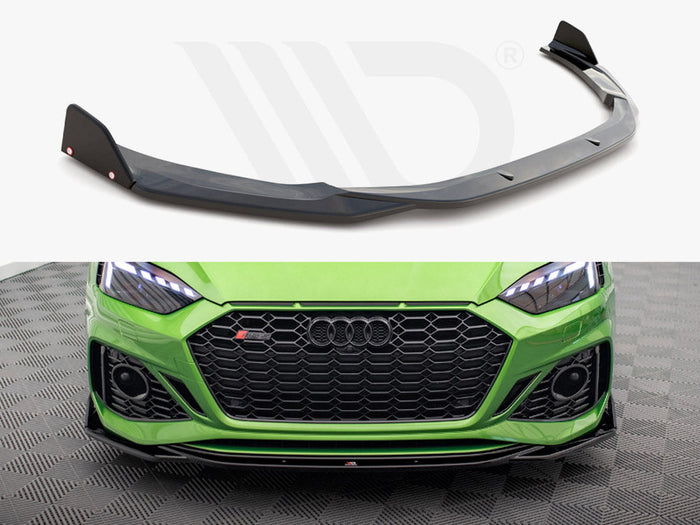 Maxton Design - FRONT SPLITTER V.1 + FLAPS AUDI RS5 F5 FACELIFT