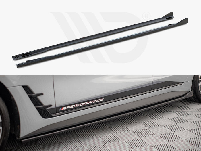 Maxton Design - SIDE SKIRTS DIFFUSERS V.2 BMW 4 GRAN COUPE M-PACK / M440I G26