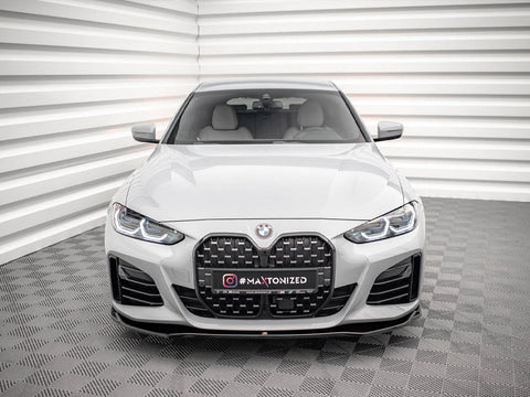 Maxton Design - FRONT SPLITTER V.1 BMW 4 / I4 GRAN COUPE M-PACK / M440I G26