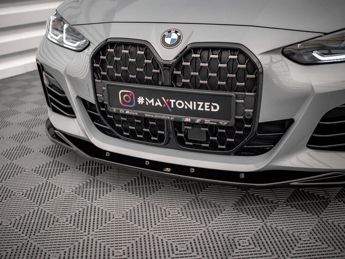 Maxton Design - FRONT SPLITTER V.3 BMW 4 / I4 GRAN COUPE M-PACK / M440I G26