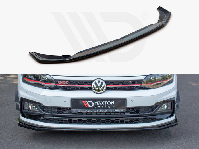 Maxton Design - Front Splitter V.2 Volkswagen Polo GTI / R-Line Mk6 (2017-2021)