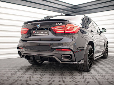 Maxton Design - CENTRAL REAR SPLITTER (VERTICAL BARS) BMW X6 M SPORT F16