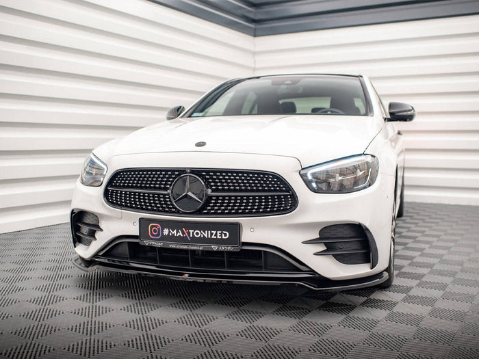 Maxton Design - FRONT SPLITTER V.1 MERCEDES E AMG LINE W213 FACELIFT