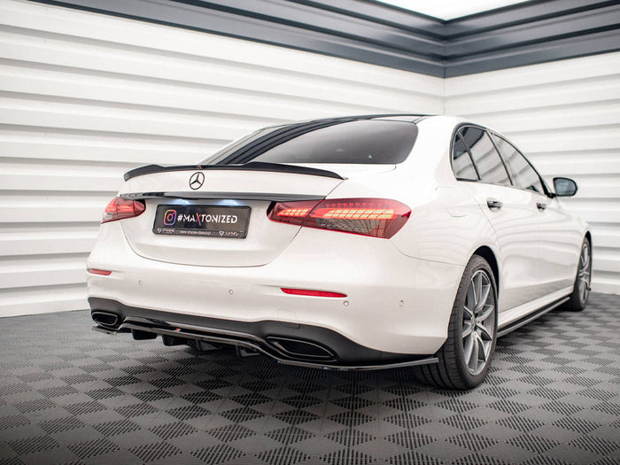 Maxton Design - Central Rear Splitter (Vertical Bars) Mercedes E AMG-Line Sedan W213 Facelift