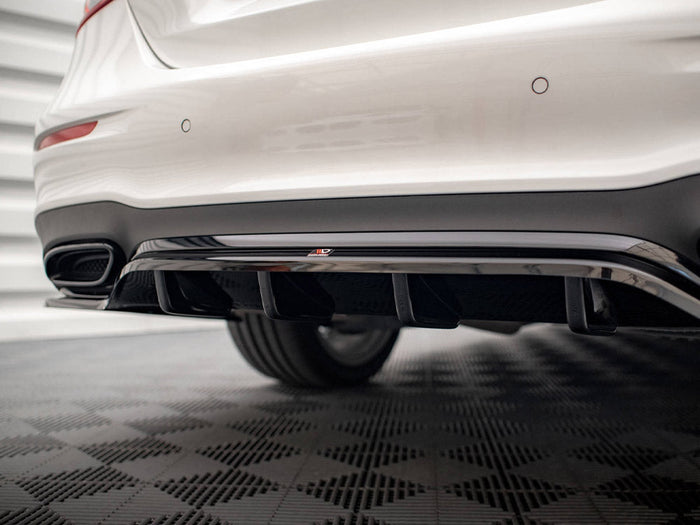 Maxton Design - Central Rear Splitter (Vertical Bars) Mercedes E AMG-Line Sedan W213 Facelift