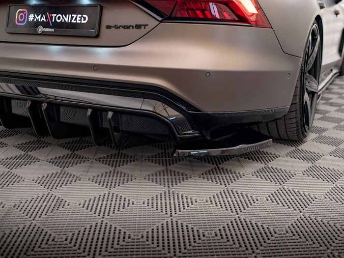 Maxton Design - REAR SIDE SPLITTERS V.2 AUDI E-TRON GT / RS GT MK1