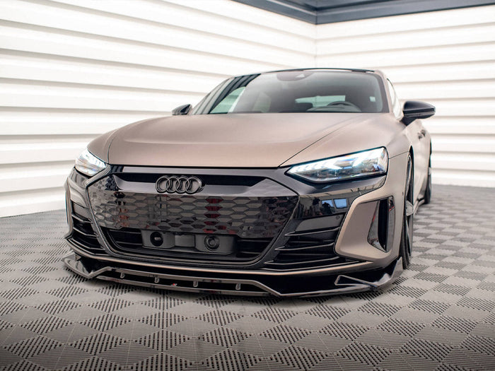 Maxton Design - FRONT SPLITTER V.2 AUDI E-TRON GT / RS GT MK1