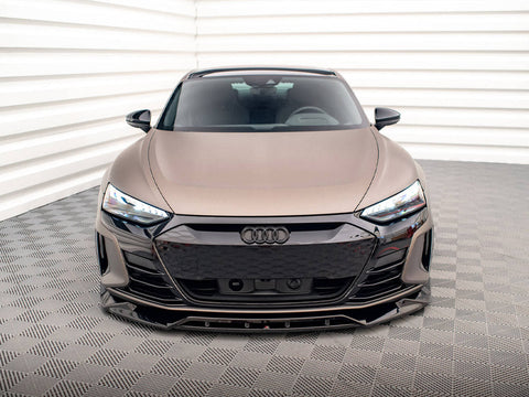 Maxton Design - FRONT SPLITTER V.2 AUDI E-TRON GT / RS GT MK1