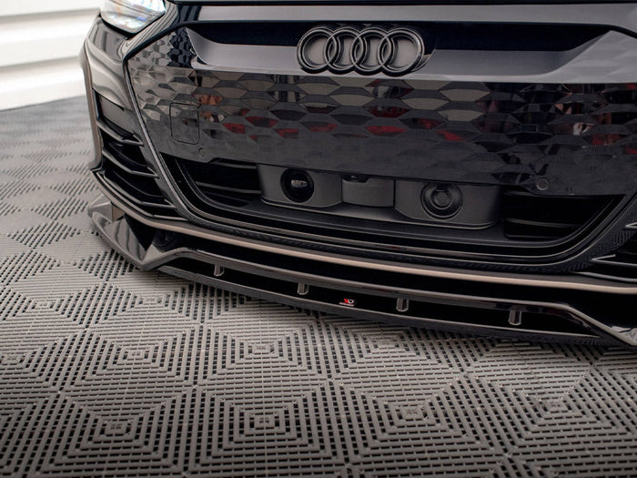Maxton Design - FRONT SPLITTER V.2 AUDI E-TRON GT / RS GT MK1