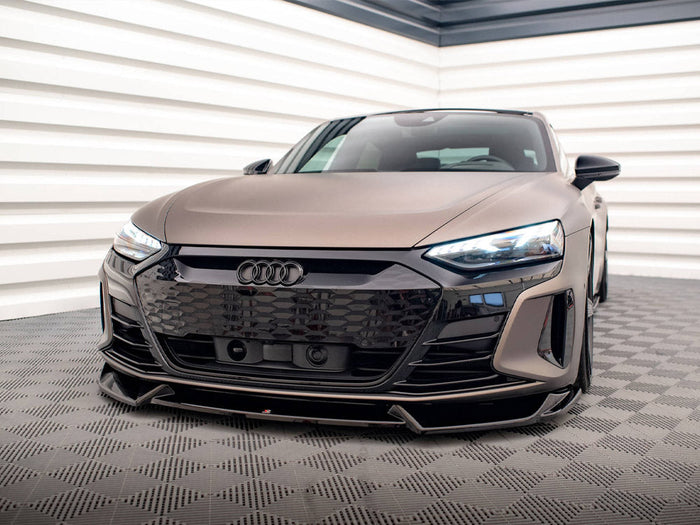 Maxton Design - FRONT SPLITTER V.1 AUDI E-TRON GT / RS GT MK1