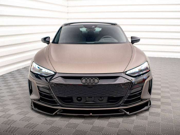 Maxton Design - FRONT SPLITTER V.1 AUDI E-TRON GT / RS GT MK1