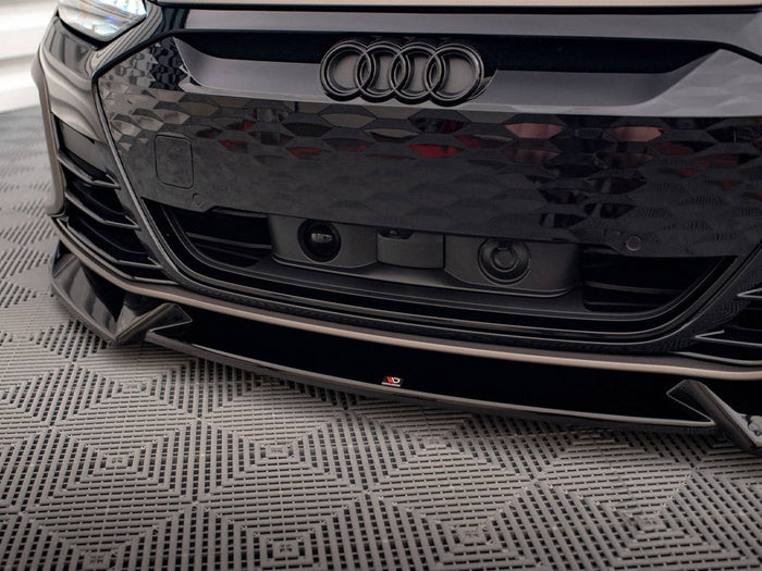 Maxton Design - FRONT SPLITTER V.1 AUDI E-TRON GT / RS GT MK1