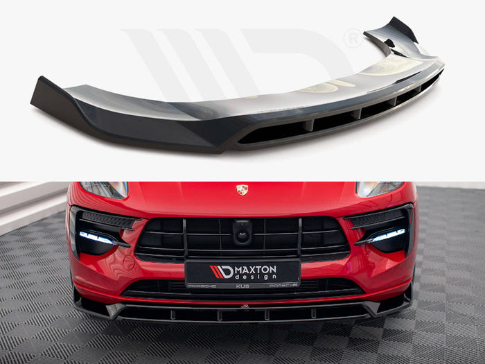 Maxton Design - FRONT SPLITTER V.2 PORSCHE MACAN GTS / SPORT DESIGN MK1 FACELIFT