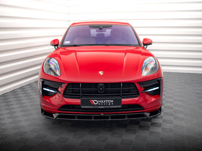 Maxton Design - FRONT SPLITTER V.2 PORSCHE MACAN GTS / SPORT DESIGN MK1 FACELIFT