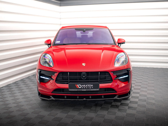 Maxton Design - FRONT SPLITTER V.1 PORSCHE MACAN GTS / SPORT DESIGN MK1 FACELIFT