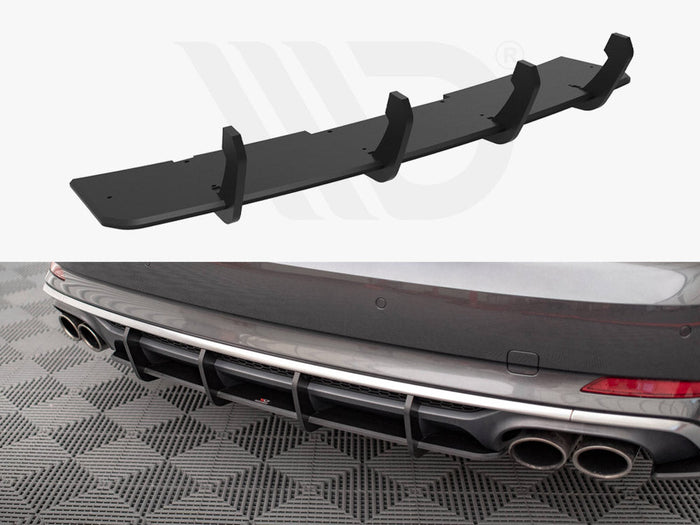 Maxton Design - STREET PRO REAR DIFFUSER AUDI S5 COUPE / SPORTBACK F5