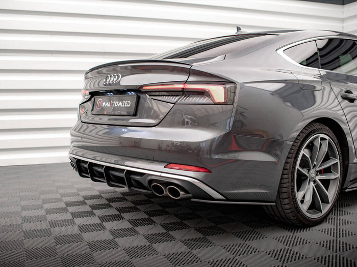 Maxton Design - STREET PRO REAR DIFFUSER AUDI S5 COUPE / SPORTBACK F5