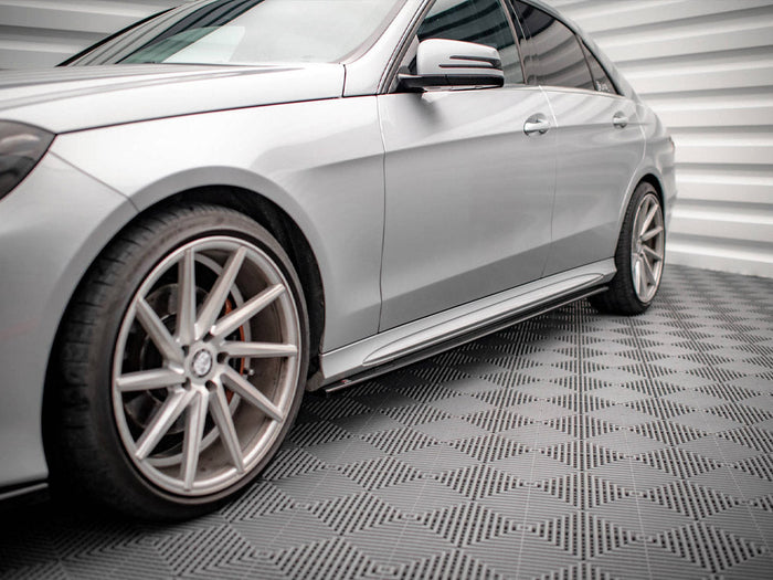 Maxton Design - SIDE SKIRTS DIFFUSERS MERCEDES-BENZ E63 AMG SEDAN W212 FACELIFT (2012-2014)