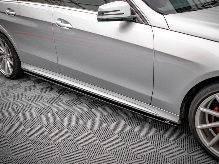 Maxton Design - SIDE SKIRTS DIFFUSERS MERCEDES-BENZ E63 AMG SEDAN W212 FACELIFT (2012-2014)
