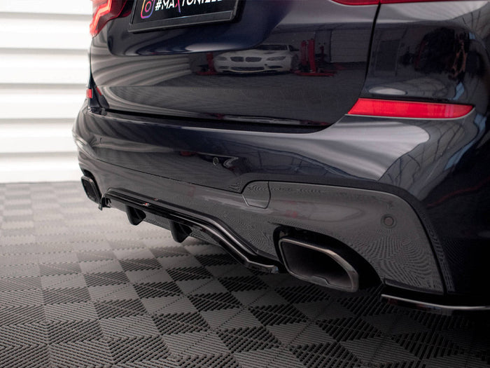 Maxton Design - CENTRAL REAR SPLITTER (VERTICAL BARS) BMW X3 M40I / M40D G01