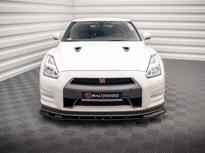 Maxton Design - FRONT SPLITTER NISSAN GTR R35 1ST FACELIFT