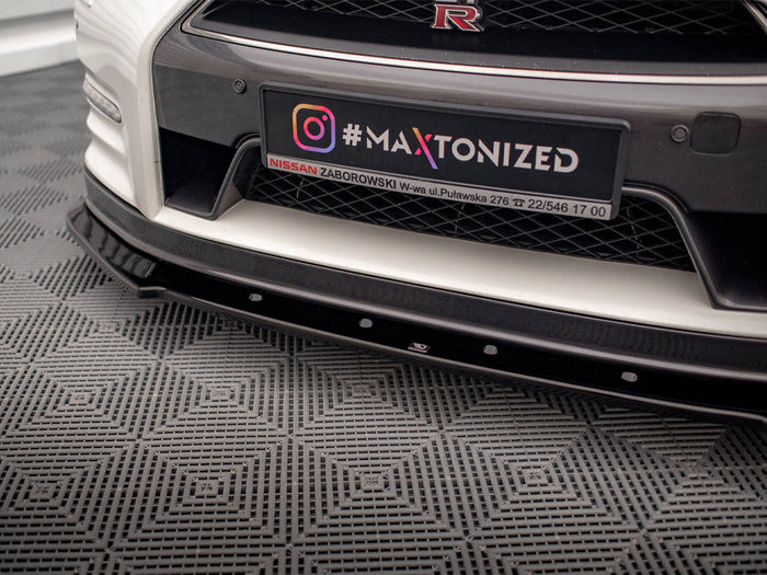 Maxton Design - FRONT SPLITTER NISSAN GTR R35 1ST FACELIFT