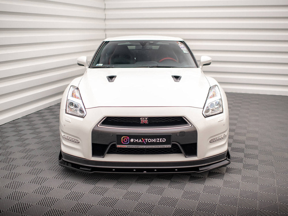Maxton Design - FRONT SPLITTER + FLAPS NISSAN GTR R35 1ST FACELIFT ...