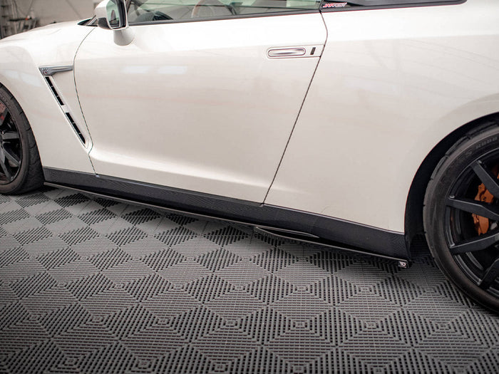 Maxton Design - SIDE SKIRTS DIFFUSERS NISSAN GTR R35 1ST FACELIFT