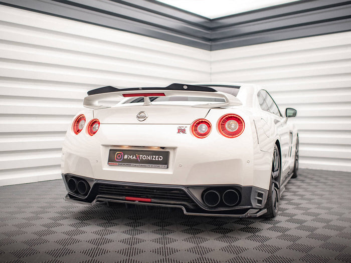 Maxton Design - CENTRAL REAR SPLITTER (VERTICAL BARS) NISSAN GTR R35 1ST FACELIFT
