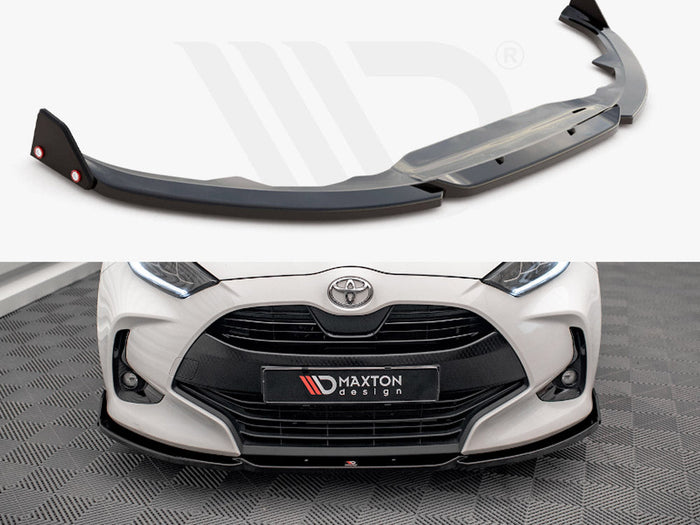 Maxton Design - FRONT SPLITTER V.1 + FLAPS TOYOTA YARIS MK4