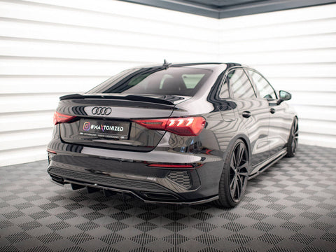 Maxton Design - CENTRAL REAR SPLITTER (VERTICAL BARS) AUDI A3 S-LINE SEDAN 8Y