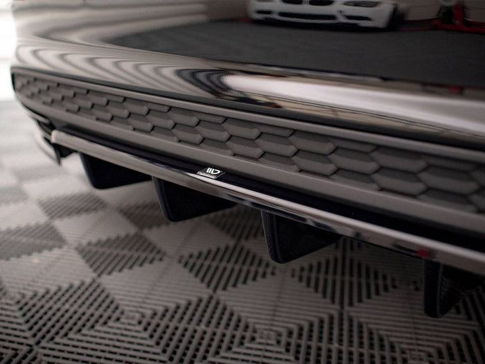 Maxton Design - CENTRAL REAR SPLITTER (VERTICAL BARS) AUDI A3 S-LINE SEDAN 8Y