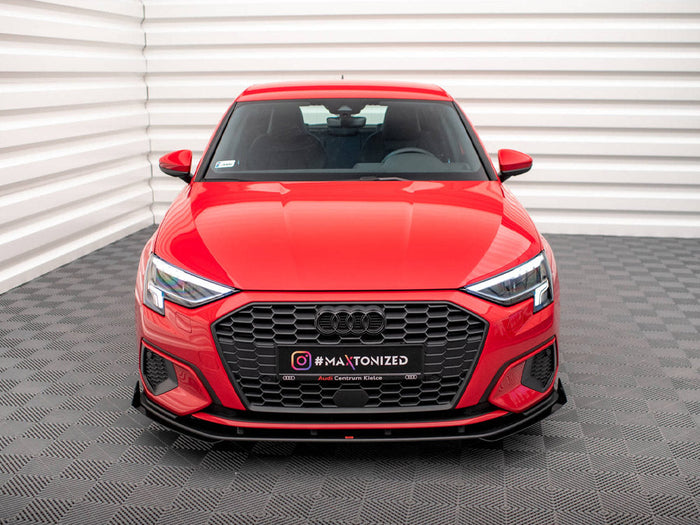 Maxton Design - STREET PRO FRONT SPLITTER + FLAPS AUDI A3 8Y